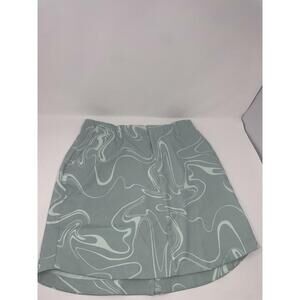 Under Armor Women's Woven Printed Golf Skirt Aqua Blue 2